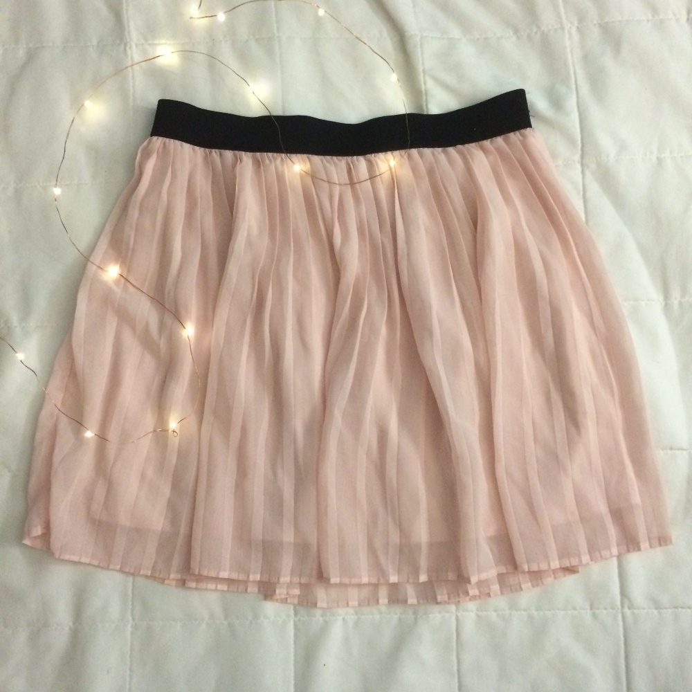 Pleated Chiffon Skirt